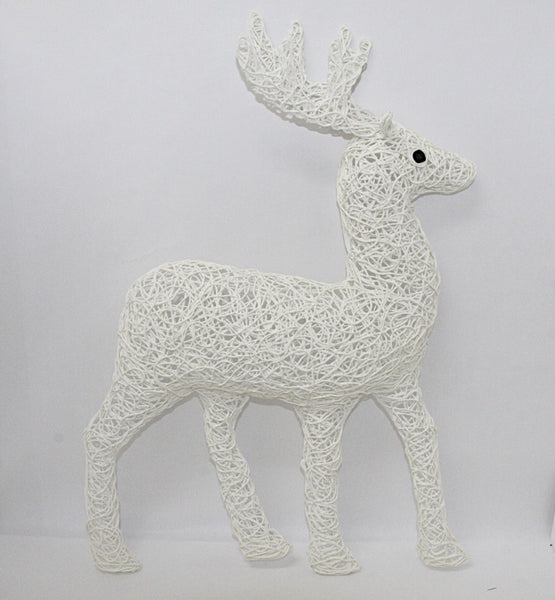 Christmas Decoration Deer Hanging White 1