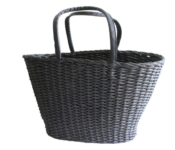 Best Beach Basket – Big Oval Black 1