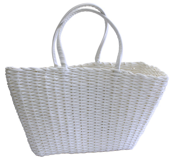 Best Beach Basket – Big Square White 1
