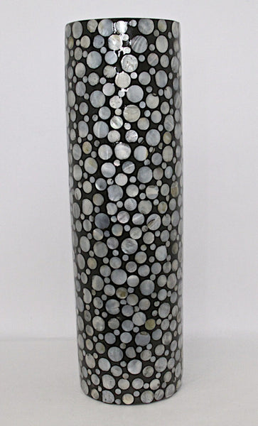 Vase Mother of Pearl Black
