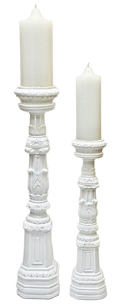 Candle Holder Glossy White