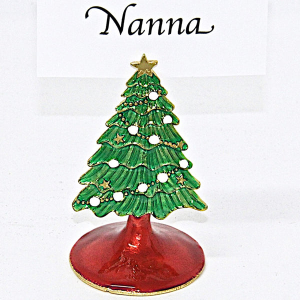 Christmas Decoration Tree Place Card Holder