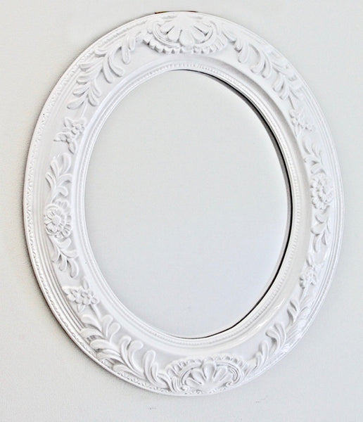 Oval Mirror Glossy White