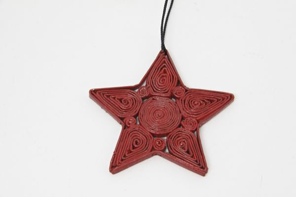 Christmas Decoration Paper Star Red 1