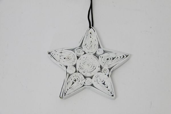 Christmas Decoration Paper Star White 1