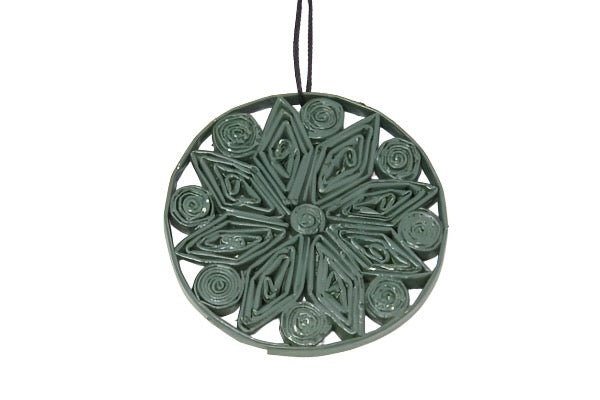 Christmas Decoration Paper Bauble Green 1