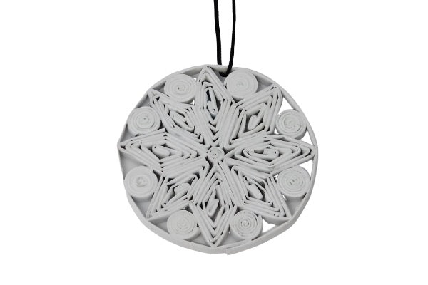 Christmas Decoration Paper Bauble White 1