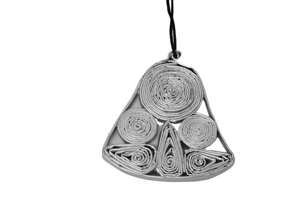 Christmas Decoration Paper Bell Silver 1