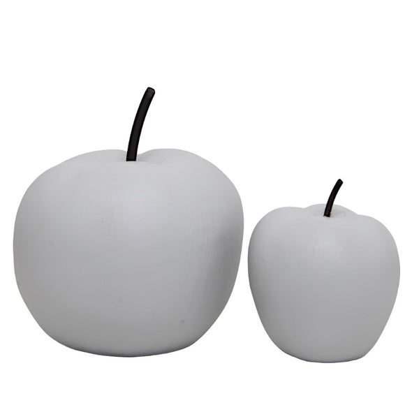 Apple Figurine Cement Set of 2