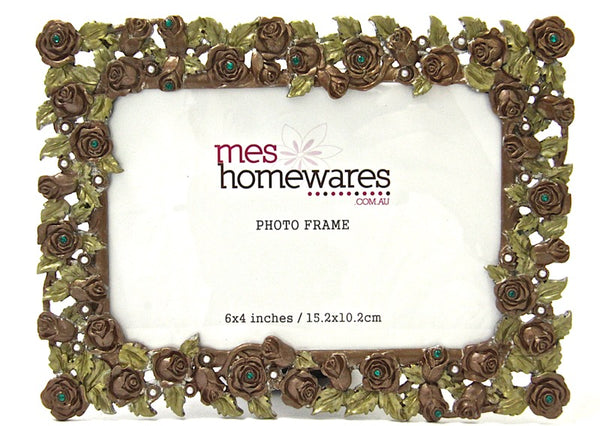 Photo Frame Roses & Pearl Bead