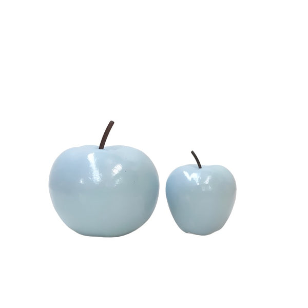 Apple Figurine Aqua Marine Set of 2