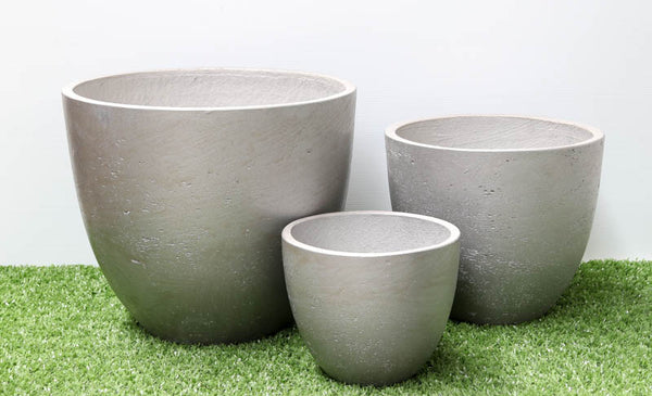 Tea Cup Metallic Silver Set of 3. Min order 4 sets