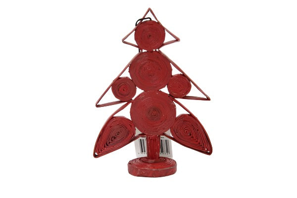 Christmas Decoration Paper Christmas Tree Red 1
