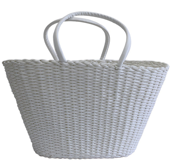 Best Beach Basket &#8211; Big Oval White 1