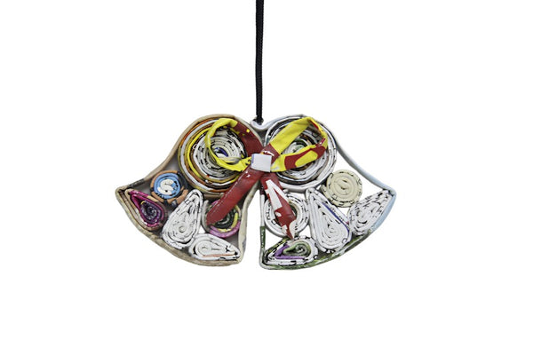 Christmas Decoration Paper Hanging Couple Bells 1