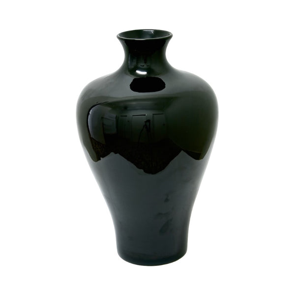 Lacquer vase – Small Size- Black Lacquer (42cm)