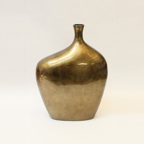 Lacquer vase – Large – Bronze Silver (42cm)