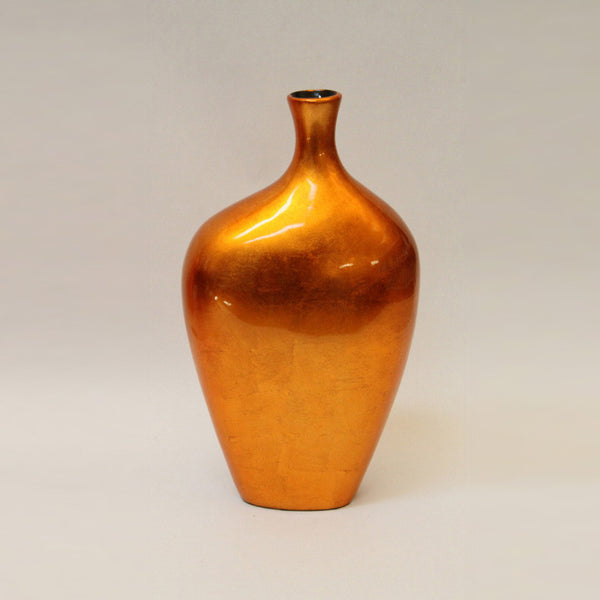 Lacquer vase – Small – Orange Silver (36cm)
