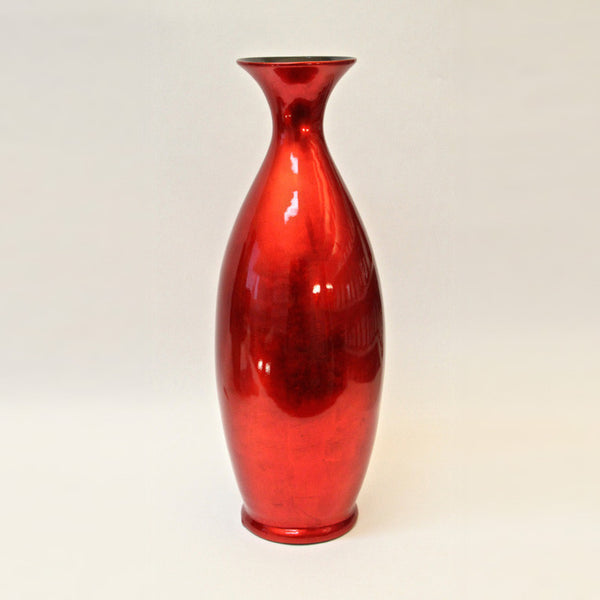 Lacquer vase – Red Silver (58cm)
