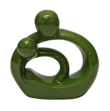 Embrace Statue – Glossy Green (15cm)